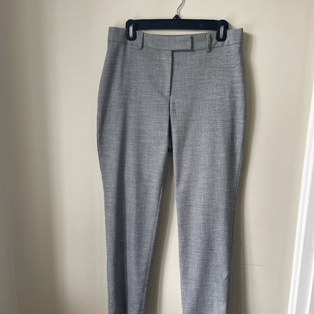 Grey Curvy Fit Straight Pants